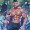 Strong Bodybuilder Diamond Painting