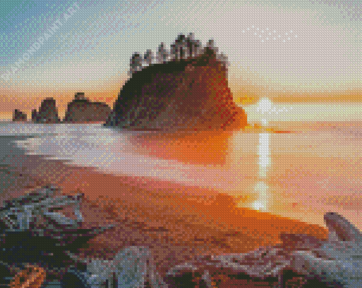 Sunset Oregon Coast Diamond Painting