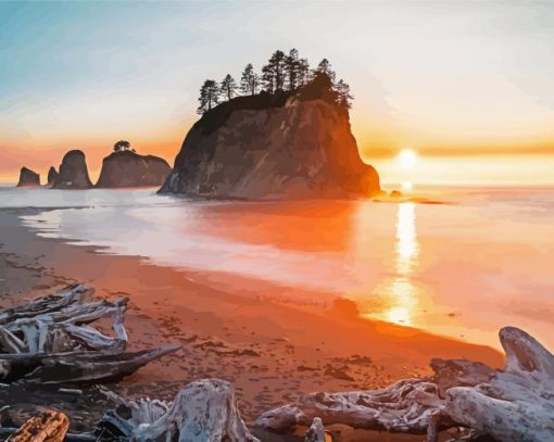 Sunset Oregon Coast Diamond Painting