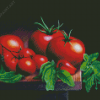 Tomatoes And Basil Still Life Diamond Painting