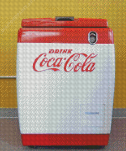 White Coke Refrigerator Diamond Painting