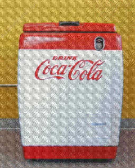 White Coke Refrigerator Diamond Painting