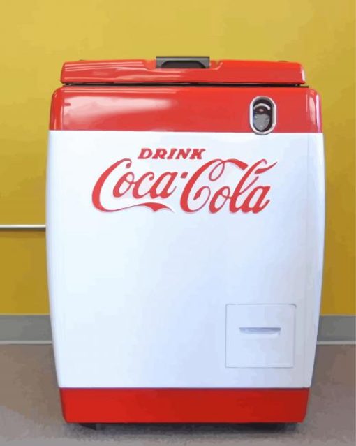 White Coke Refrigerator Diamond Painting