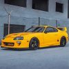 Yellow Supra Mk4 Diamond- Diamond Painting