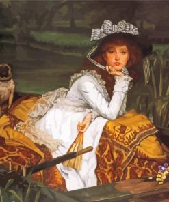 Young Lady In A Boat By James Tissot Diamond Painting