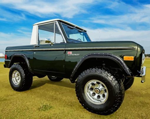 1977 Bronco Four Wheel Drive Car Diamond Painting