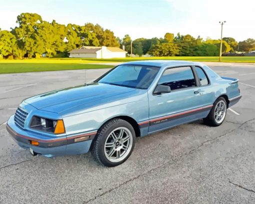 1986 Ford Tbird Car Diamond Paintings