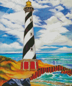 Aesthetic Cape Hatteras Lighthouse Art Diamond Painting