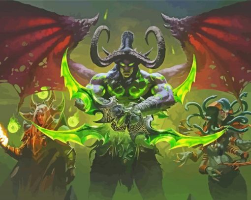 Aesthetic Illidan Stormrage Diamond Painting