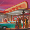 Aesthetic American Gas Station Diamond Painting