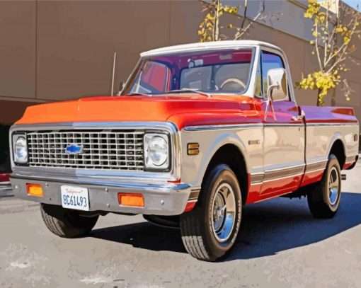 Aesthetic Chevy C10 Truck Diamond Painting