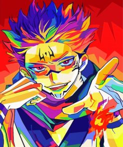 Aesthetic Demon Slayer Pop Art Anime Illustration Diamond Painting