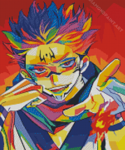 Aesthetic Demon Slayer Pop Art Anime Illustration Diamond Painting