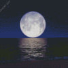 Aesthetic Moon Over Sea Night Diamond Painting