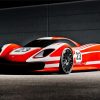 Aesthetic Red Porsche 917 Diamond Painting