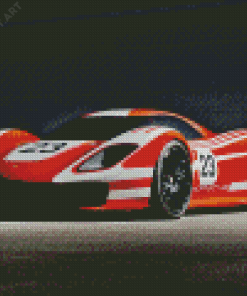 Aesthetic Red Porsche 917 Diamond Painting