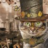 Aesthetic Steampunk Cat Diamond Painting