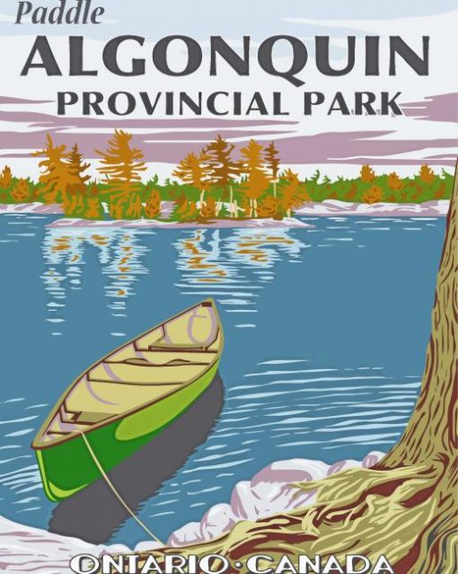 Algonquin Provincial Park Poster Art Diamond Painting