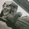 Amelia Earhart In Plane Diamond Painting