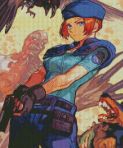 Anime Jill Valentine Diamond Painting