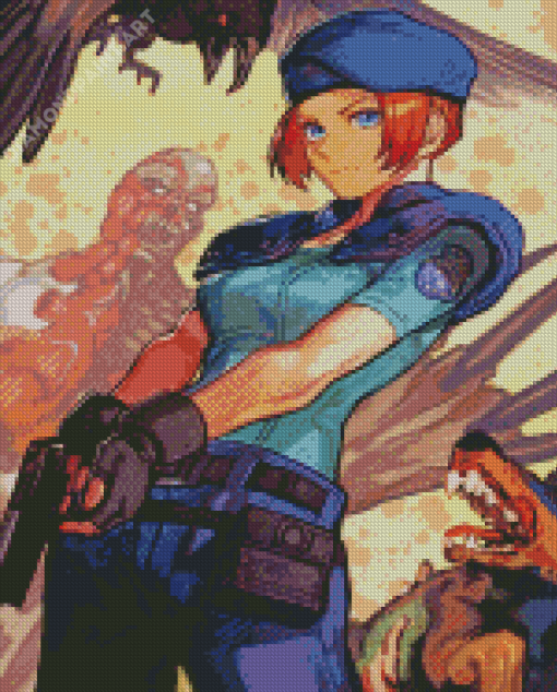 Anime Jill Valentine Diamond Painting