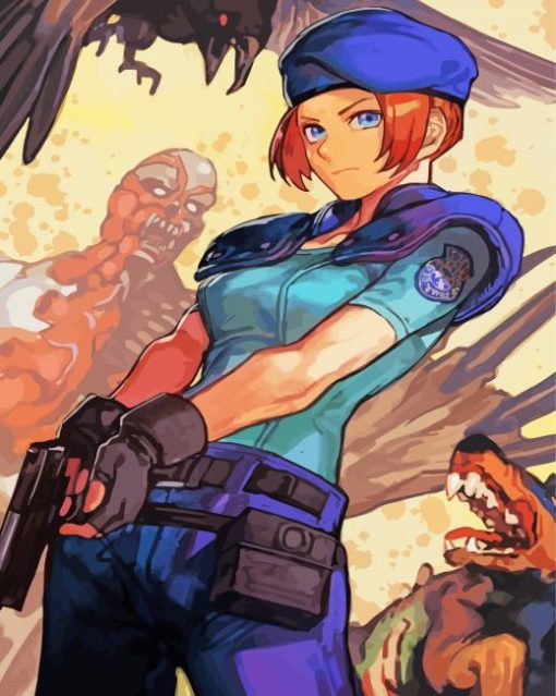 Anime Jill Valentine Diamond Painting