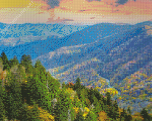 Autumn Tennessee Mountains Diamond Painting