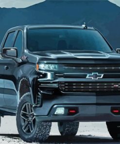 Black Chevy Z71 Diamond Painting