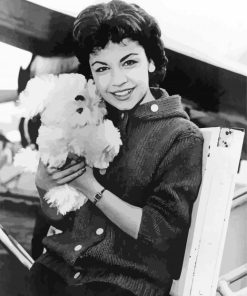 Black And White Actress Annette Funicello Diamond Painting