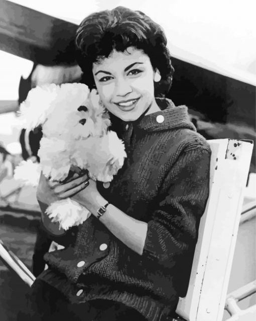 Black And White Actress Annette Funicello Diamond Painting