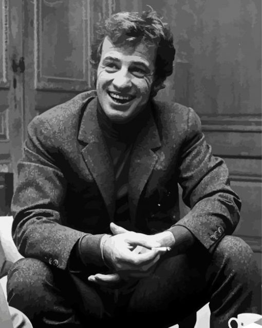 Black And White Jean Paul Belmondo Diamond Painting