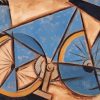 Blue Abstract Bike Diamond Painting