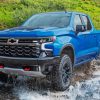 Blue Chevrolet Silverado Diamond Painting