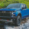 Blue Chevrolet Silverado Diamond Painting