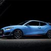 Blue Veloster Car Diamond Painting