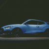 Blue Veloster Car Diamond Painting