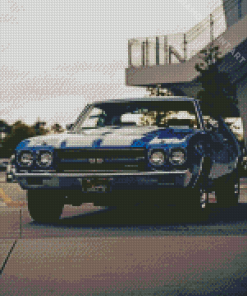 Blue Chevelle SS Diamond Painting