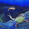 Blue Crab Under Sea Diamond Painting