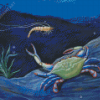 Blue Crab Under Sea Diamond Painting