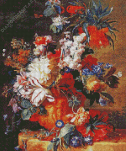 Bouquet Of Flowers In An Urn Van Huysum Diamond Paintings