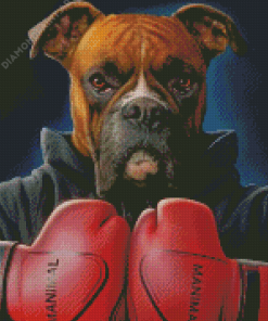 Boxer Dog Diamond Painting