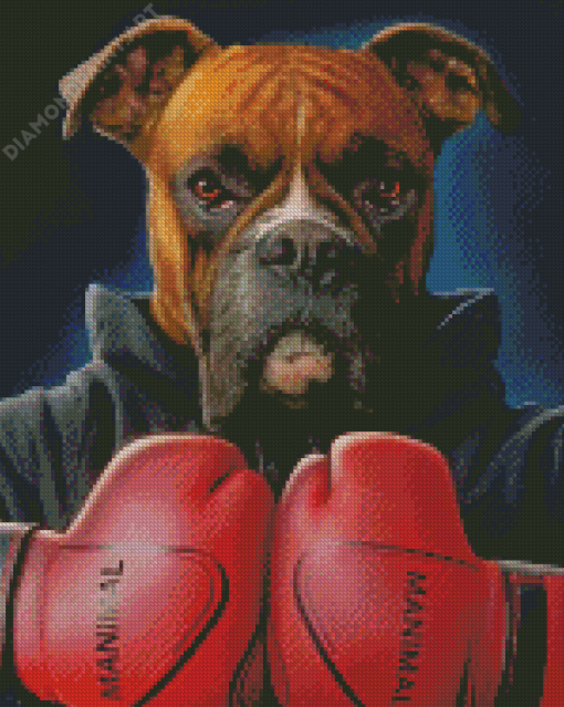 Boxer Dog Diamond Painting