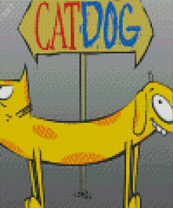 Catdog Diamond Painting