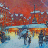 Christkindlesmarkt Nuremberg Art Diamond Painting