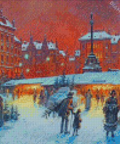 Christkindlesmarkt Nuremberg Art Diamond Painting