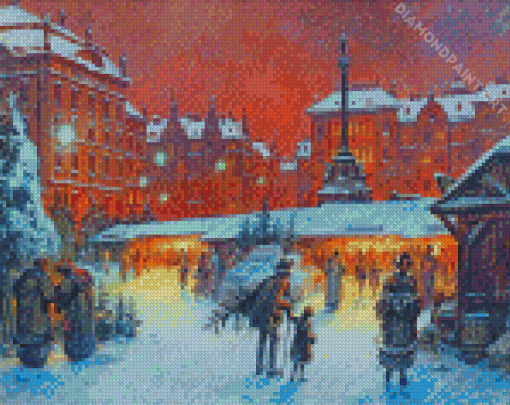 Christkindlesmarkt Nuremberg Art Diamond Painting