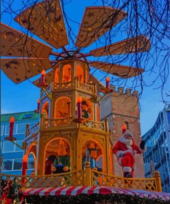 Christkindlesmarkt Christmas Tower Diamond Painting