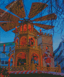 Christkindlesmarkt Christmas Tower Diamond Painting