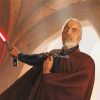 Christoph Lee Count Dooku Diamond Painting