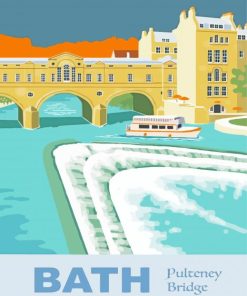 City Of Bath Pulteney Bridge Diamond Painting